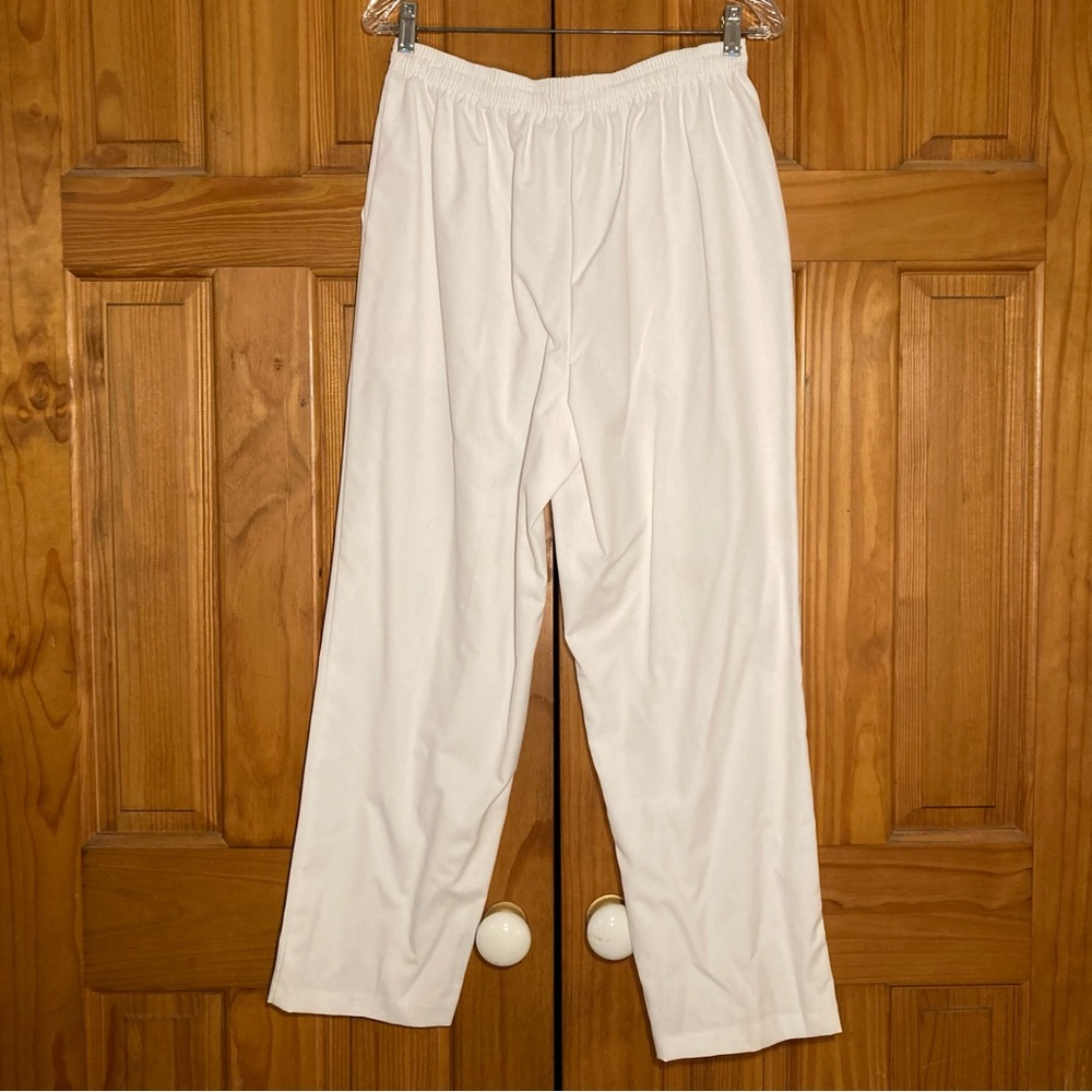 NWOT Koret Francisca Vintage 80s 90s Pull On Pants Elastic Waist White Size 12